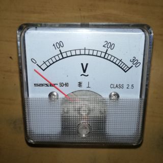 โวลต์มิเตอร์ (Panel Meter)  สำหรับติดตู้ไฟ ตัวเหลียม