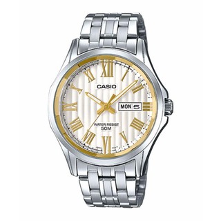 CASIO STANDARD นาฬิกาข้อมือผู้ชาย สายแสตนเลส รุ่น MTP-E131DY-7AVDF