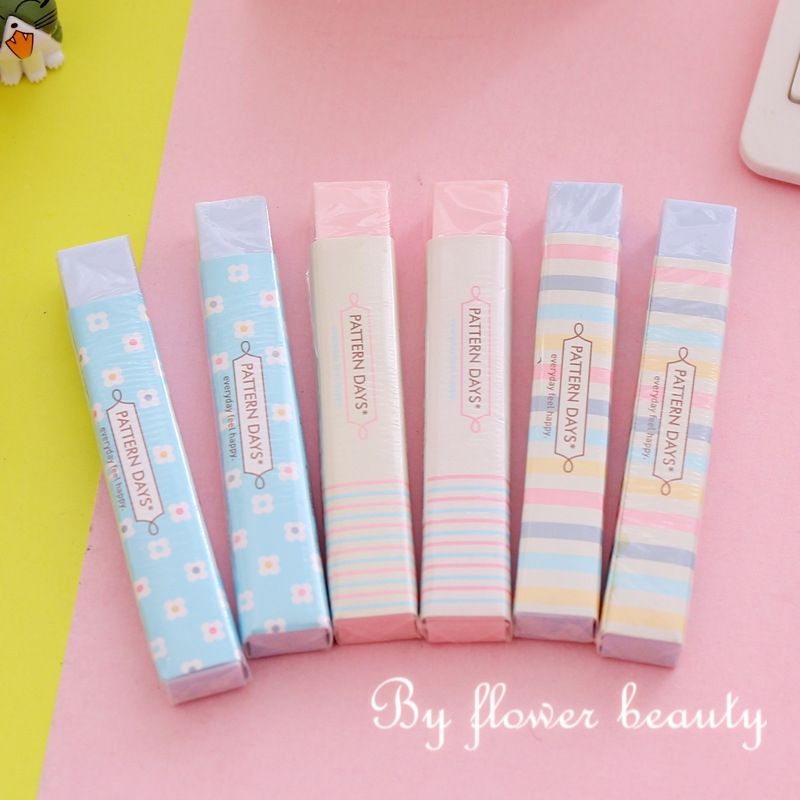 พร้อมส่ง-ยางลบเรนโบว์-ยางลบแท่ง-ยางลบ-ยางลบสีหวาน-ยางลบสีพาสเทล-ยางลบน่ารัก-ของจีบลูกค้า-ราคาถูก