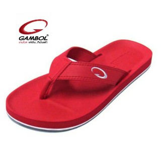 รองเท้าหนีบ Gambol แกมโบ รุ่น11267 ของแท้!! สีแดง น้ำเงิน น้ำตาลอ่อน เบอร์ 36-44 รองเท้าคู่ใจ รุ่นยอด