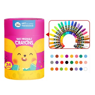 ภาพขนาดย่อของภาพหน้าปกสินค้าJoan Miro สีเทียนปลอดสารพิษ Washable Silky Crayons สีเทียนเด็ก " แพคเกจใหม่ " ของเล่นเด็ก จากร้าน joanmirothailand บน Shopee