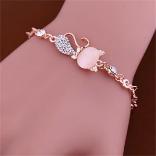 ภาพขนาดย่อของสินค้ากำไลข้อมือกำไลข้อมือ Rose Gold น่ารักสำหรับผู้หญิง