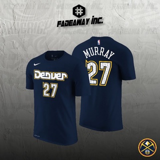 เสื้อยืดแฟชั่น ลายบาสเก็ตบอล NBA Denver Nuggets Number 27 Hours Murray สีกรมท่า 2022