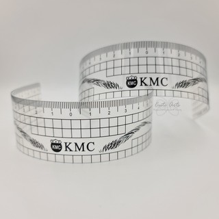 ไม้บรรทัดวัดคิ้ว KMC แบบโค้ง พลาสติก คุณภาพสูง พร้อมส่ง