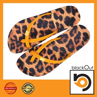 🔰 BlackOut Toeloop 🔰 รองเท้าแตะ รองเท้ายางกันลื่น ลายเสือ