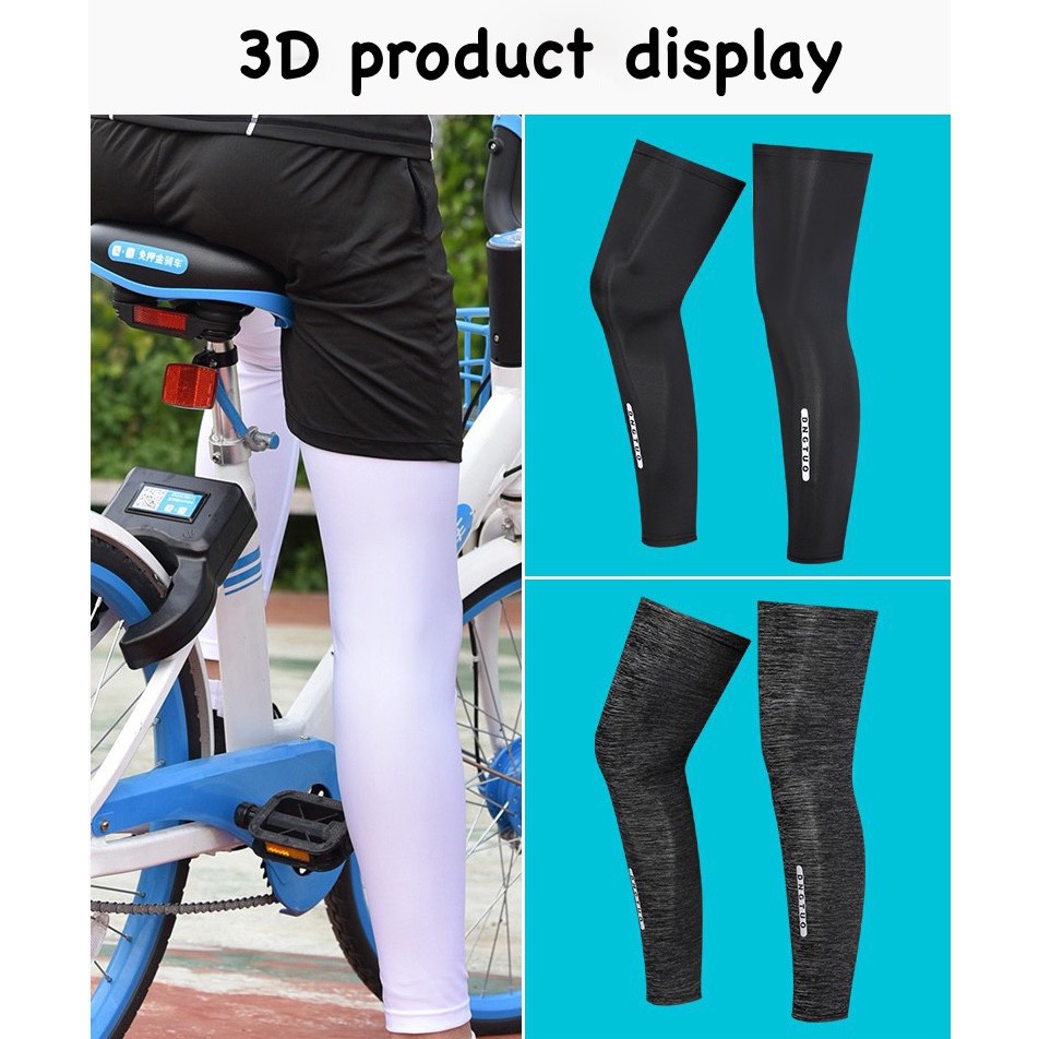 ภาพสินค้าDNGTUO ปลอกขากันแดด กันรังสี UV ปลอกขา ปลอกขารัดกล้ามเนื้อ Leg Sleeve จักรยาน กีฬากลางแจ้ง ผ้ายืด แถบยางซิลิโคน UPF50+ จากร้าน bntuishop บน Shopee ภาพที่ 6