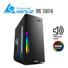 ภาพสินค้าCASE (เคส) VENUZ (VC1914) ATX Computer Case with RGB LED Lighting (Black) จากร้าน hpbyiqink บน Shopee ภาพที่ 4