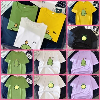 สินค้า ✨MKLเสื้อยืดสกรีนลายน่ารัก ผ้าลื่นนิ่ม Dino สกรีนลายไดโนเสาร์ น่ารัก  ใส่สบาย#9025