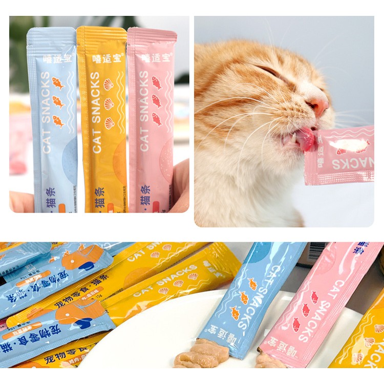 ภาพหน้าปกสินค้าMI ขนมแมว ขนมแมวเลีย สุดอร่อย 15 กรัม สินค้า มีพร้อมส่ง    Cat Snacks