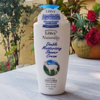 Leivy Naturally Double Moisturising Shower Cream with Purified Goats Milk 1,150ml. ครีมอาบน้ำนมแพะ