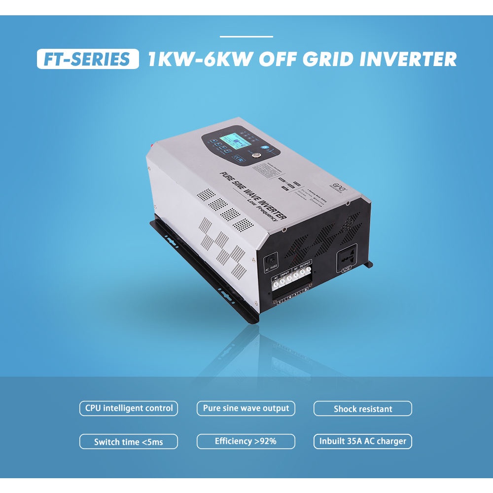 Low Frequency Solar OFF Grid Pure Sine Wave UPS Inverter with AC ...