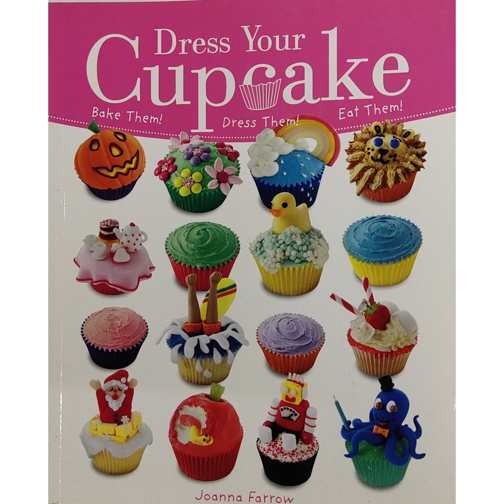 หนังสือ-อาหาร-เบเกอรี-ขนมหวาน-คัพเค็ก-ภาษาอังกฤษ-dress-your-cupcake-128page