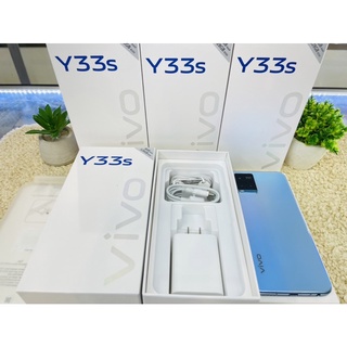 vivo Y33s 4G (8+128GB) อุปกรณ์แท้ใหม่ยกกล่อง โทรศัพท์มือ2 vivo PjPlusMobile