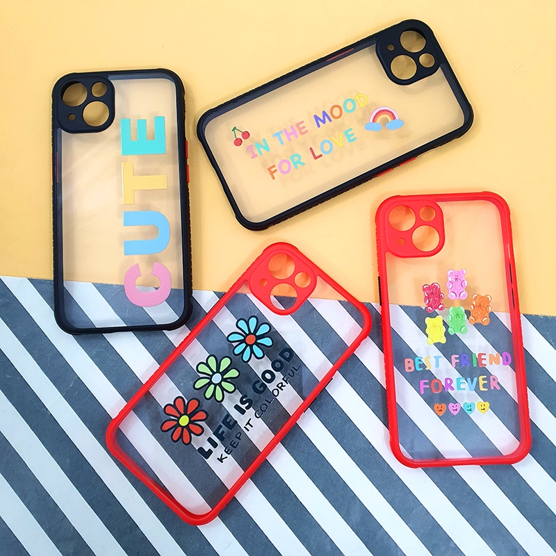 พร้อมส่งจากไทยrealmec11-c21เคส-tpu-เคสขอบกันลื่น-เคสกันเลนส์กล้อง-เคสกันกล้อง-เคสมินิมอล-ขอบสี-เคสแฟชั่น-เคสหลังใส