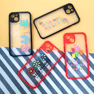 พร้อมส่งจากไทยSamsungA12 เคส TPU เคสขอบกันลื่น เคสกันเลนส์กล้อง เคสกันกล้อง เคสมินิมอล ขอบสี เคสแฟชั่น เคสหลังใส