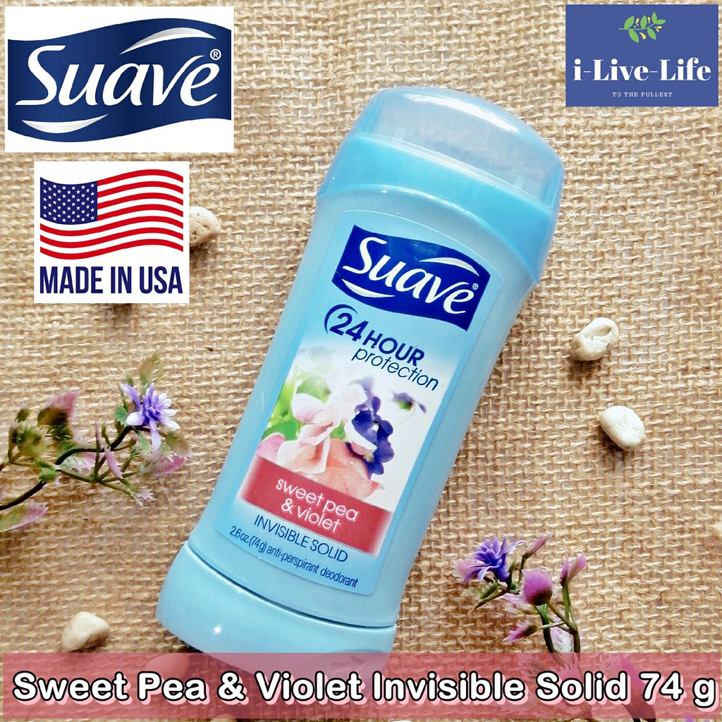ผลิตภัณฑ์ระงับกลิ่นกาย Sweet Pea & Violet Invisible Solid 74g - Suave ...