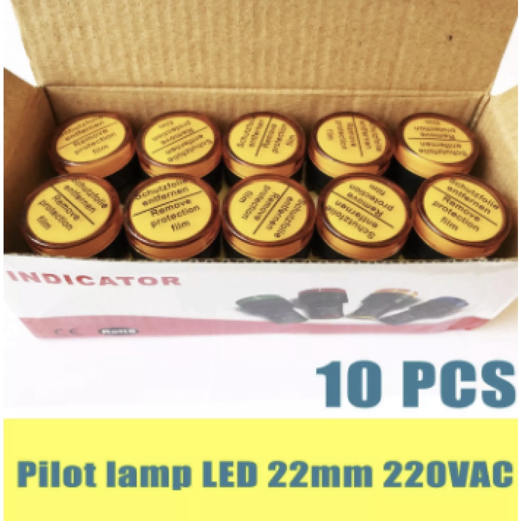 10ชิ้น-pilot-lamp-led-22mm-ไพล็อทแลมป์-ขนาด22มิล