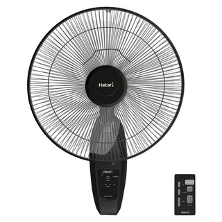 พัดลมติดผนัง พัดลมติดผนัง 16นิ้ว HATARI HT-W16R6 สีดำ พัดลม เครื่องใช้ไฟฟ้า WALL FAN 16" HATARI HT-W16R6 BLACK