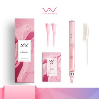 Vivid&amp;Vogue เครื่องหนีบผม ที่หนีบผม เพิ่มวอลลุ่ม หนีบยกโคน ไอออนิค เครื่องม้วนผม หวีผม 3in1 แก้ปัญหามัน ผมบาง ผมลีบแบน