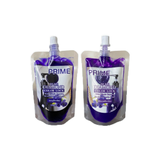 โปรโมชั่น Flash Sale : [แบบซอง] Blue diamond color lock Shampoo & Conditioner Prime แชมพู/ครีมนวด ล้างสีผม ลดสีไร้เหลือง ล็อคสีผม 150 มล.