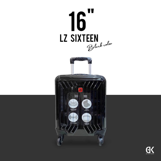 กระเป๋าเดินทาง-16-นิ้ว-รุ่น-lz-sixteen-4ล้อเเบรนด์-swissgear-วัสดุ-polycarbonate-น้ำหนักเบา-ระบบล็อค-รหัส3ตัว