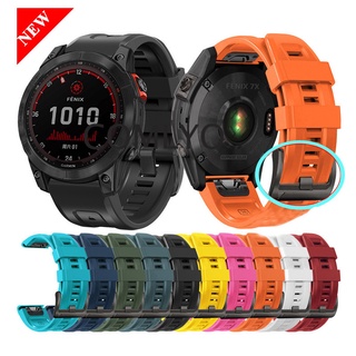 สายนาฬิกาข้อมือซิลิโคน สําหรับ Garmin Fenix 7X 7 6X 6 pro solar Enduro Epex gen 2 5X Plus 3HR Instinct 2 26 มม. 22 มม.