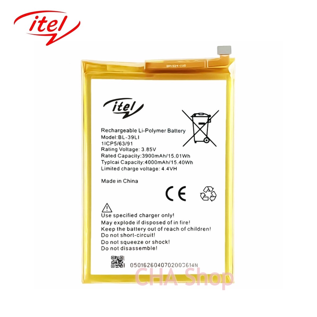 แบตเตอรี่ Itel A56 Pro W6004P / itel A56 W6004 2021 (BL-39Li) แบต ...