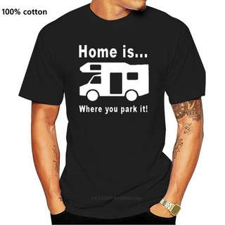 เสื้อยืดผู้ชาย ขายดี เสื้อยืด พิมพ์ลายอนิเมะ "Home Is Where You Park It" ของขวัญสุดเท่ สําหรับคู่รัก S-5XL