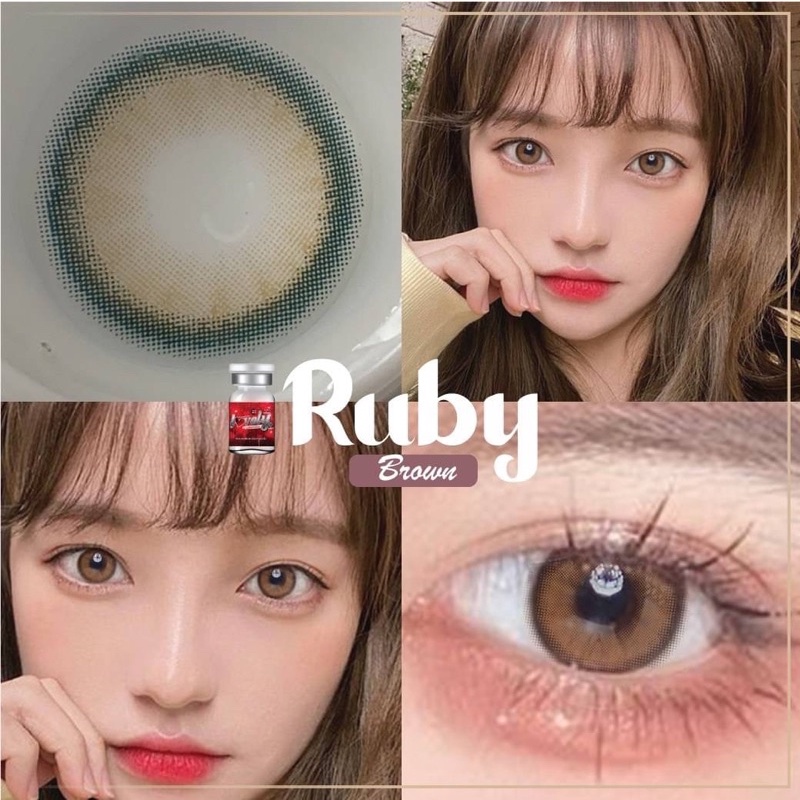 ruby-brown-lovely-lens-ขนาดมินิ-mini-เลนส์จดทะเบียนเป็นเครื่องมือทางแพทย์-เลนส์เกาหลีนำเข้าถูกต้อง