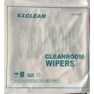ผ้าเช็ดชิ้นงานอิเล็กทรอนิกส์ Polyester Cleanroom Wipers