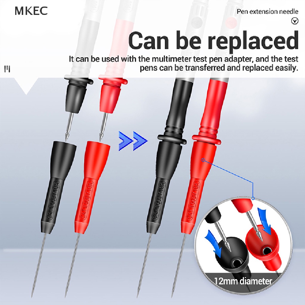 mkec-ใหม่-ปากกามัลติมิเตอร์-เข็มแหลม-2-มม-อุปกรณ์เสริม-สําหรับทดสอบ-1-คู่