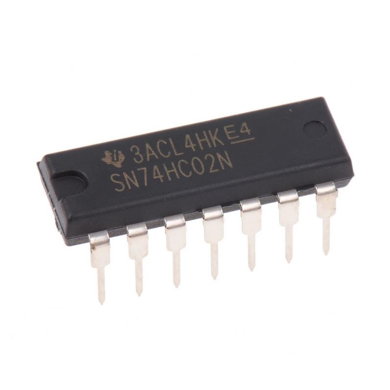 Circuit Intégré SN74HC02N - Texas Instruments - Porte NOR 2 Entrées - DIP-14