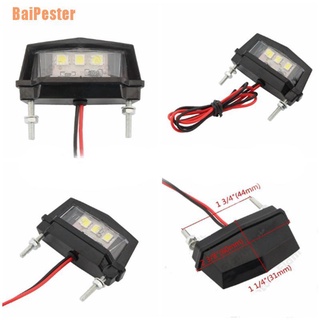 Baipester +++ ไฟ Led 3 ดวง ขนาดเล็ก สําหรับติดป้ายทะเบียนรถมอเตอร์ไซค์