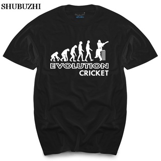 เสื้อยืดผ้าฝ้ายพิมพ์ลายคลาสสิก เสื้อยืด พิมพ์ลาย Evolution Cricket Options แฟชั่นฤดูร้อน สีดํา สําหรับผู้ชาย