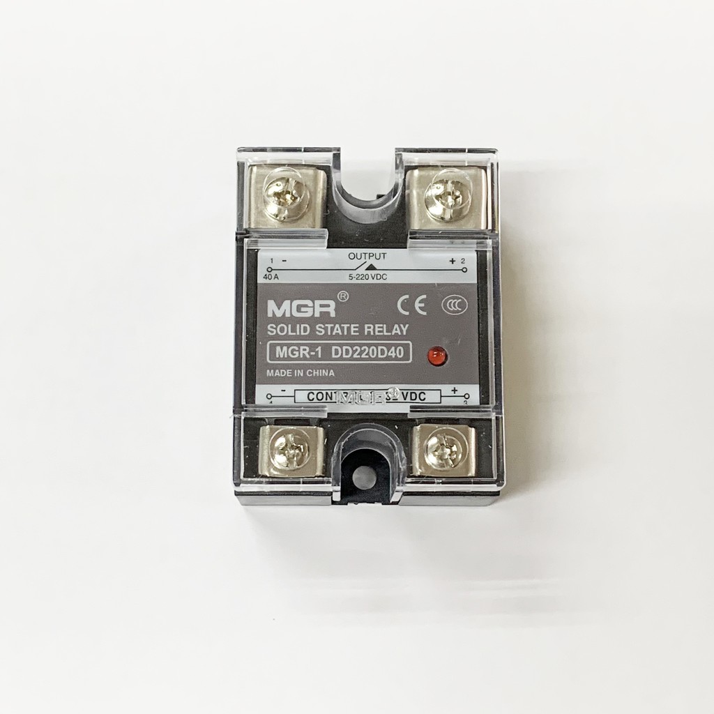 thumbnail image 2 of 40A Solid State Relay SSR-40 - 3-32VDC Input 5-220VDC Output For Industrial Equipment Control 2 of 9