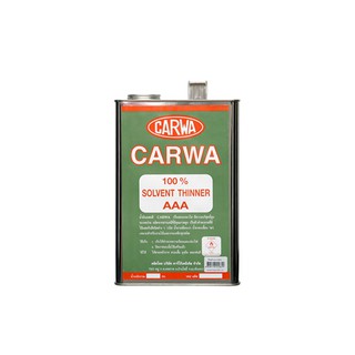 ทินเนอร์ CARWA AAA 1 แกลลอน น้ำยาและตัวทำละลาย น้ำยาเฉพาะทาง วัสดุก่อสร้าง THINNER CARWA AAA 1GL