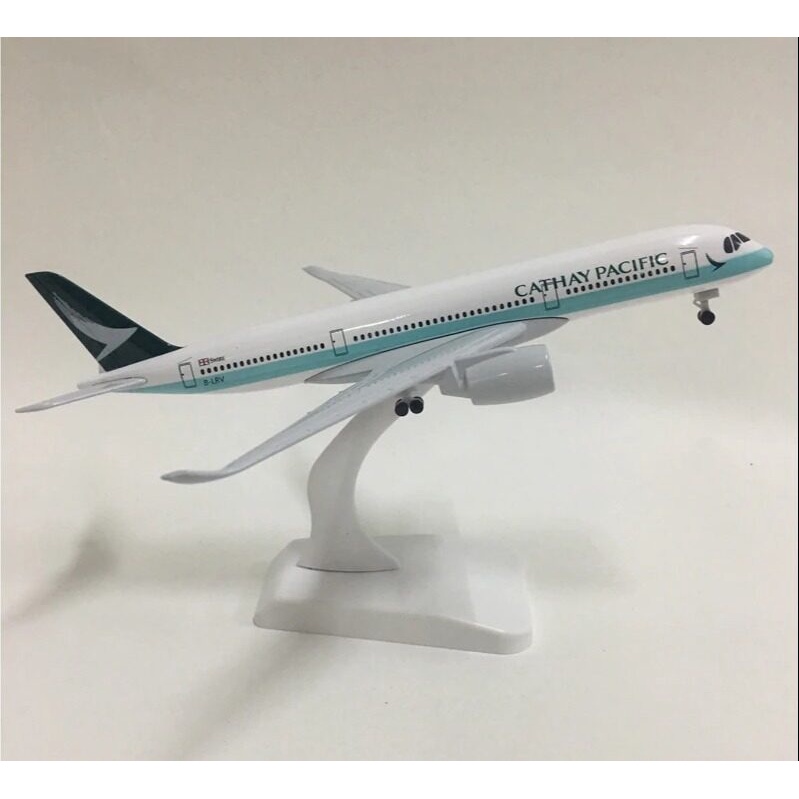 โมเดลเครื่องบิน-ส่งจากไทย-cathay-pacific-aircraft-metal-ขนาด-20-cm-มีล้อ-พร้อมขาตั้งพลาสติก