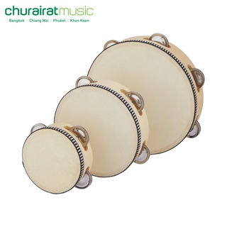 ภาพหน้าปกสินค้าCustom Tambourine with Head เครื่องเคาะจังหวะ by Churairat Music ที่เกี่ยวข้อง