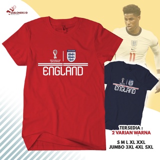 เสื้อยืด พิมพ์ลาย Distro World Cup World Cup Qatar 2022 สไตล์อังกฤษ ไซซ์ 30 สําหรับผู้ชาย และผู้หญิงS-5XL