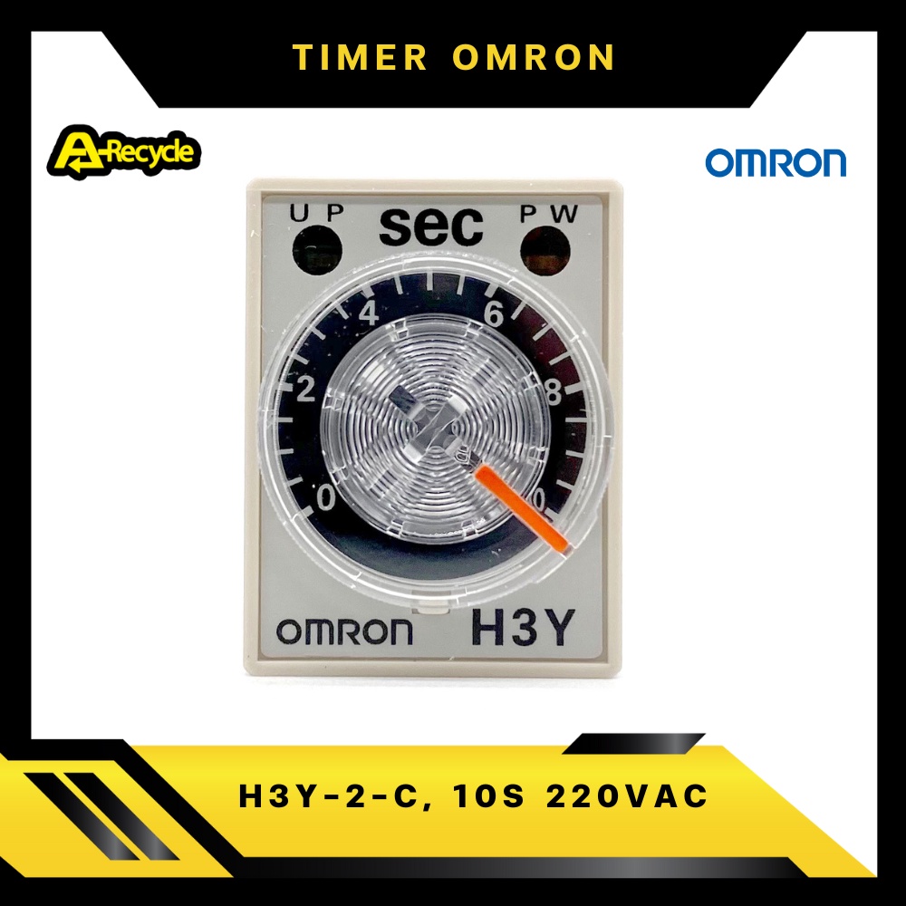 omron-h3y-2-c-10s-220vac-timer-relay-omron-2-contact-8-ขา