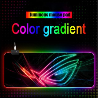 แผ่นรองเมาส์มีไฟ GMS-wt-5 Gaming Mouse Pad RGB 7colors (300×800×4)เปลี่ยนไฟได้ 14 โหมด