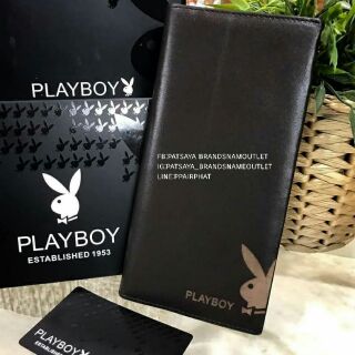 ห้ามพลาด!!! PLAYBOY LONG WALLET Limited Editionแท้💯outlet กระเป๋าสตางค์ใบยาวแบบใส่มือถือได้