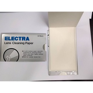ภาพขนาดย่อของสินค้าELECTRA  Lens Cleaning Paper  กระดาษเช็ดเลนส์กล้องถ่ายรูป กระจกมือถือ และ คอมพิวเตอร์ / แท๊ปเล็ต