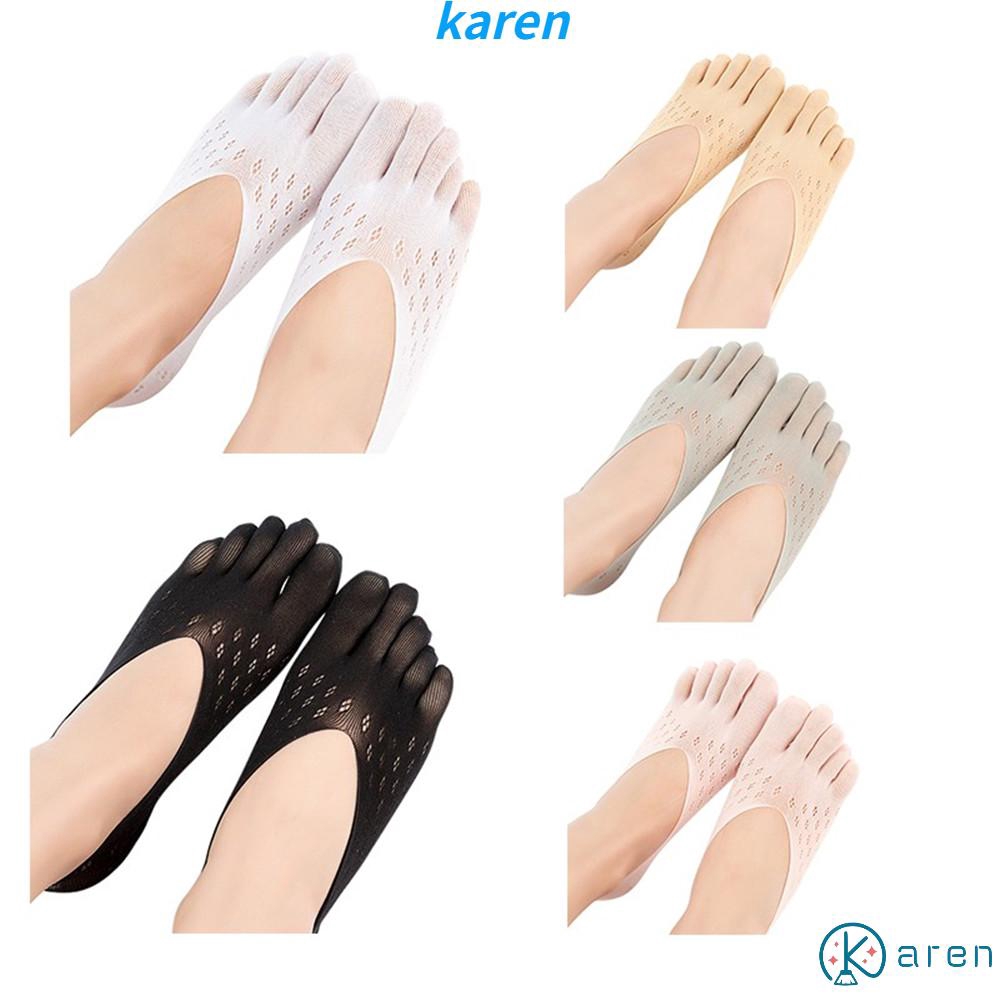 ภาพหน้าปกสินค้าKaren รองเท้าแตะ ระบายอากาศ ฤดูร้อน ผู้หญิง ถุงเท้าข้อเท้าที่มองไม่เห็น