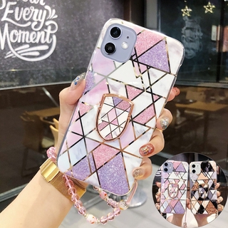 เคสโทรศัพท์ซิลิโคนพร้อมสายคล้องสําหรับ Realme 6 I 6 5 5 I 5 S 6 Pro 7 Pro C3 C2 C1 C11 C12 C15 C17