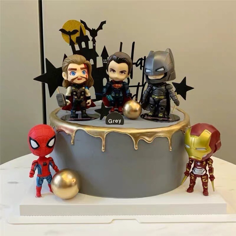 ภาพหน้าปกสินค้าของเล่นฟิกเกอร์ Marvel Superhero Spiderman Avengers 7 ชิ้น/ชุด สําหรับของขวัญวันเกิด เค้ก จากร้าน sweetheart01.th บน Shopee