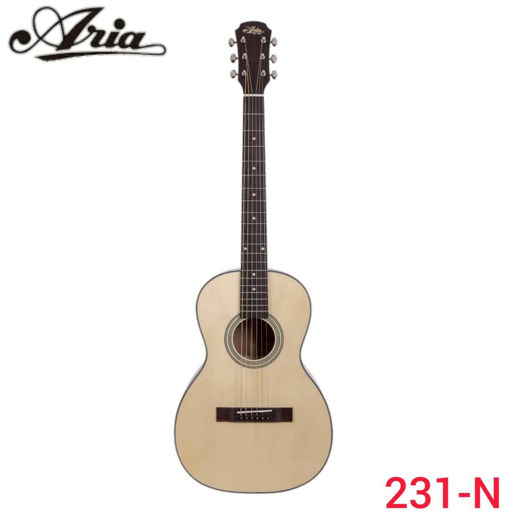 aria-231-กีตาร์โปร่งทรง-parlor-body-madi-in-indonesia