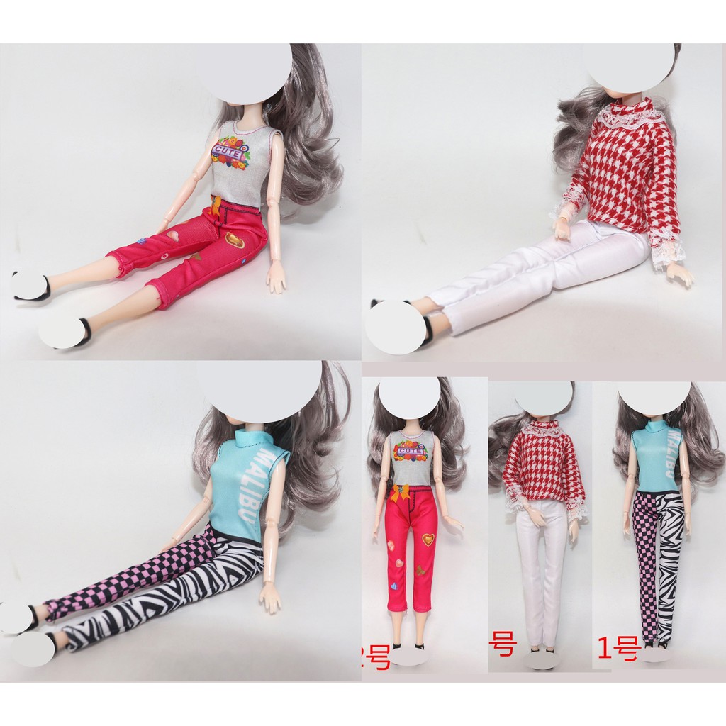ภาพหน้าปกสินค้าเสื้อผ้าตุ๊กตา เสื้อกางเกงลำลองตุ๊กตา Casual สำหรับตุ๊กตาความสูง 30cm จากร้าน alicek_shop บน Shopee