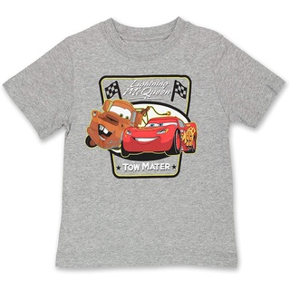 เสื้อยืดผ้าฝ้ายพรีเมี่ยม เสื้อยืดแขนสั้น พิมพ์ลาย Disney Cars Tow Mater วัยหัดเดิน