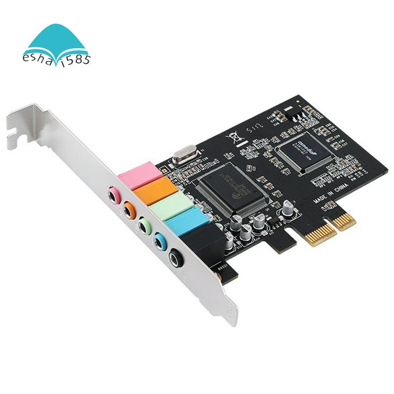 การ์ดเสียง-pcie-sound-card-5-1-pci-express-surround-3d-สําหรับเครื่องคอมพิวเตอร์ที่มีเสียงทนทานสูงและต่ํา